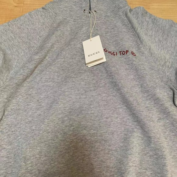 Gucci Grey Kids Punk Print Logo Sweatshirt/Hoodie - Picture 6 of 6